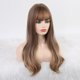 thumbnail image 5 of Flequillo Ondulado Gran Volumen 65 Cm Marron Degradable Dorado con Rojo Rosa Hot6sl, 5 of 7