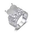 thumbnail image 1 of Minnieouse Anillo de cristal brillante a la moda, anillos personalizados, joyería en forma de corazón, accesorio decorativo para viajar en festivales Ropa, zapatos y accesorios Miscelánea Talla 9 Minnieouse AP016472-05, 1 of 1