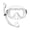 White, variant on Panoramic View Snorkeling Gear with Snorkel, Soft Silicone Mask - Leakproof for Adults&Kids Diving, Freediving Swimming Snorkeling Set Black