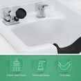 thumbnail image 2 of BarberPub Wall Mount Styling Station & Mirror Shampoo Bowl High-End Styling Beauty Salon Furniture Set 3145, 2 of 9