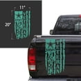 thumbnail image 2 of Retired Army Veteran Soldier Distressed American USA US Flag Truck Tailgate Vinyl Decal Compatible with Most Pickup Trucks U.S. Army Sticker USMC USAF US Navy Decal (11" x 20", Mint), 2 of 8