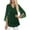 *Army Green, variant on ClodeEU Womens 3/4 Ruffle Sleeve Sparkly Shirts ,Casual Fall Double Layers V Neck Blouses Red,Womens Plus S