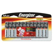 Energizer MAX Alkaline Batteries, AA, 24 Batteries/Pack -EVEE91SBP24H