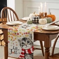 thumbnail image 3 of Hello Fall Table Runner, Autumn Thanksgiving Kitchen Dining Table Decoration for Home Party Decor 13x36 Inches, 3 of 9