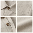 thumbnail image 4 of PureChapter Boys Button Down Shirt Textured Long Sleeve Collared Shirt with Chest Pocket Sizes 7-15Y, 4 of 5