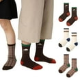 thumbnail image 1 of PENGXIANG Chaussettes Mi-Mollet Brodées pour Garçons, Lot de 3, Automne, Coton Doux, 3-12T, 1 of 9