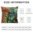 thumbnail image 5 of Jiayy  Grunge Pillowcase  Abstract Art Green Red Colorful Messy Rust Painting Throw Pillow Cover  Printed Cushion Cases Bed Sofa Decoration with Hidden Zipper, 5 of 5