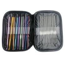 Techtongda 22pc Colorful Aluminum Crochet Hooks Needles Knit Weave Craft Woolen Yarn