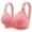 Pinks, variant on Plus Size Bras for Women Padded Bra Feature V-Neck T-Shirt Bra Style W-1650 Orange M