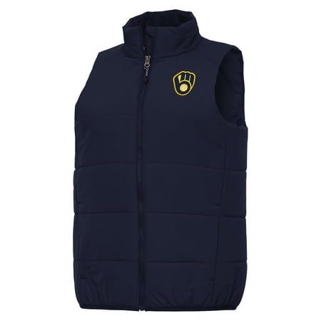 Women s Antigua Navy Milwaukee Brewers Experience Full-Zip Vest