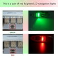 thumbnail image 4 of FlyFlise 2Pcs 12V Bateau de Mer LED Feux d'Étrave Latéraux Rouges et Verts Indicateurs LED Feux de Navigation Feux de Yacht Feux de Voile, 4 of 8
