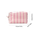 thumbnail image 3 of EQWLJWE Storage Totes,Storage Bag Organizer,Striped Pvc Cosmetic Bag Waterproof Transparent Makeup Pouch with Zipper for Travel and Daily Toiletry Storage, 3 of 6