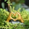 thumbnail image 6 of Love Gesture Figurine Ornament Heart Shaped Finger Gesture Statue Figurine Valentine's Day Gift Living Room Decorations, 6 of 7