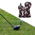 thumbnail image 3 of de para cabeza para golf de 3 uds. de material cuero PU con n.  degree etiquetas 1 3/5 UT, para cabeza para golf de cuello para Negro, 3 of 9