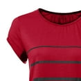 thumbnail image 7 of asdoklhq Maternity Clothes for Women,Cute Funny Baby Print Striped Short Sleeve T-shirt Pregnant Tops, 7 of 7