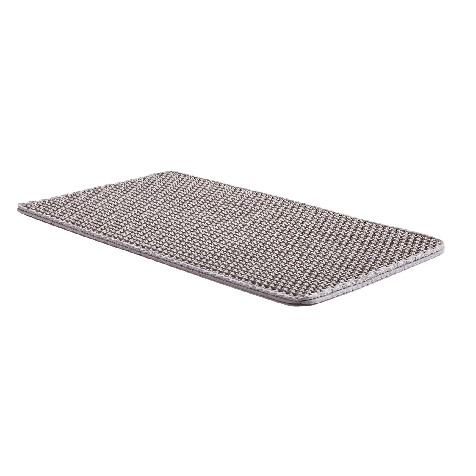 Cat Litter Trapping Mat 24"x15" - Double Layer Honeycomb Design, Non-Slip & Urine-Proof - Waterproof Litter Box Mat for Kitty Litter Tracking Control - Easy to Clean, Durable Floor Protection