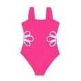 thumbnail image 4 of REgarm Girl's Solid Cut Out Sleeveless One Piece Swimsuit for Girls Y2K Bathing Suits Swimwear Beachwear Pink,9 Years, 4 of 5