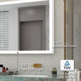 thumbnail image 3 of ANGELES HOME 72"x 36" LED Bathroom Mirror, LED Makeup Mirror for Bathroom, Anti-Fog Vanity Mirror with Lights, 3 Colors Dimmable, Memory Function, Wall Mount Lighted Mirror (Horizontal/Vertical), 3 of 10