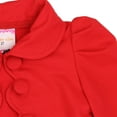 thumbnail image 6 of Toddlers and Girls French Terry Knit Zuri Scalloped Trim Crop-Jacket in Retro Red 3T, 6 of 8