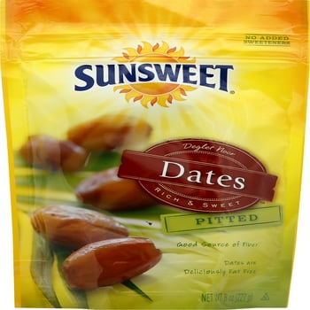 Sunsweet Dates, Pitted, 8 oz Pouch