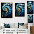 thumbnail image 4 of Designart "Sapphire Shellfish In Nautilus" Nautilus Wall Decor, 4 of 7