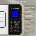 thumbnail image 2 of Razorri Bread Maker Machine, 2LB 18-in-1 Programmable Stainless Steel Homemade Bread Machine with Gluten-Free, Auto Nut Dispenser, 15H Delayed-start, 1H Keep Warm, 3 Crust Colors and 3 Loaf Sizes, 2 of 7