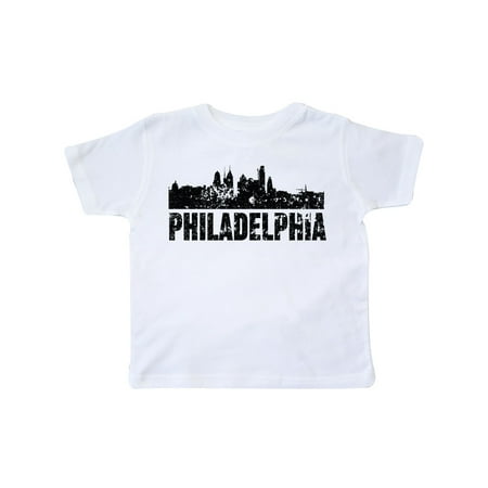 

Inktastic Philadelphia Skyline Grunge Gift Toddler Boy or Toddler Girl T-Shirt