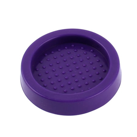 - Purple Rubber Round 60mm Dia Coffee Tamper Base Holder Tamping Mat Pad