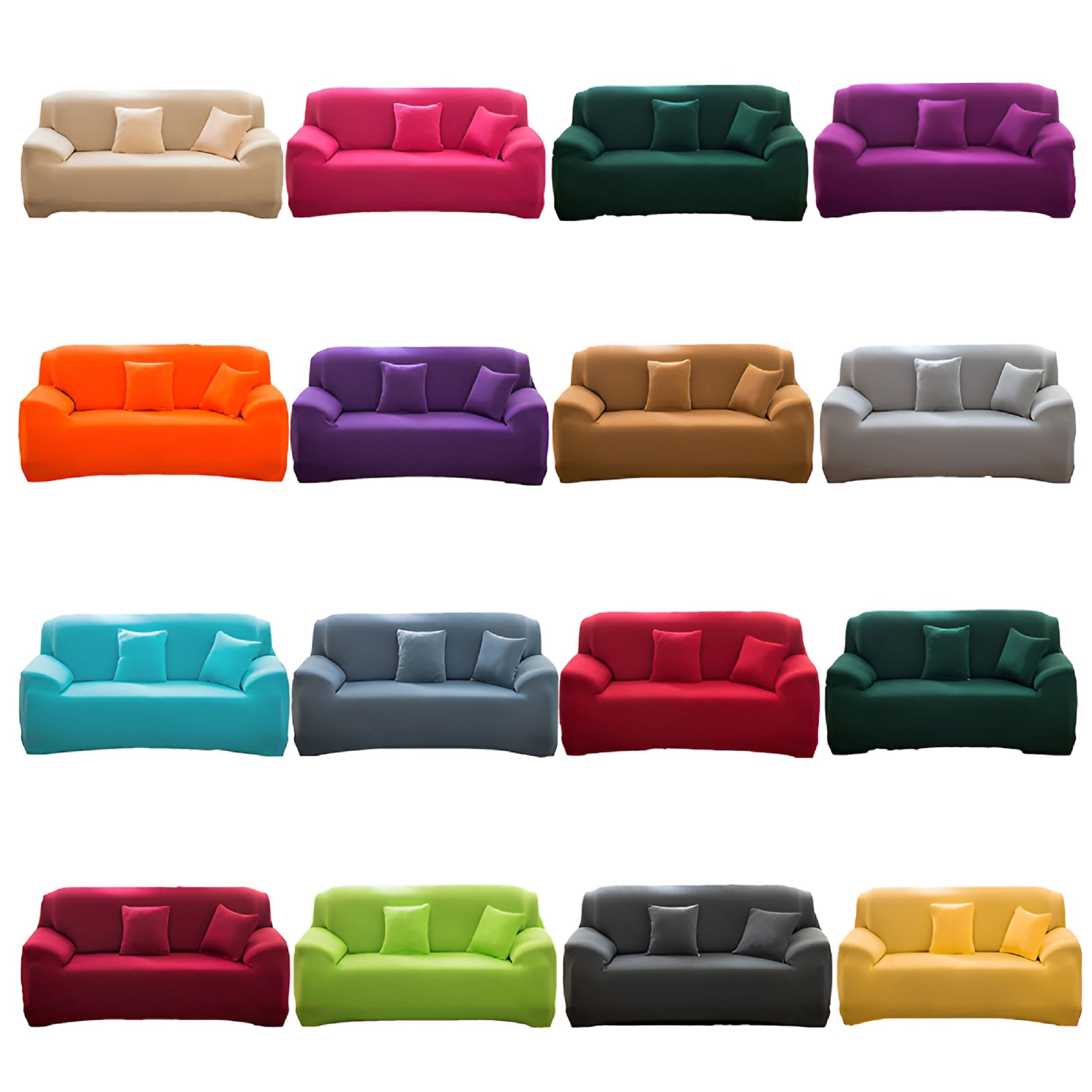 AUQ 2026 New Couch Cover for Living Room,4 Seater Stretch Furniture Protector,Cover for Couch Dust-Proof Loveseat Cover - Elastic Fit,Machine Washable,Pet Friendly Home Decor (Light Purple)
