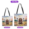 thumbnail image 5 of Welcome Spring Fairy Boykin Spaniel in Flower Meadow All Over Print 3D Canvas Tote Bag Dog Lover Reusable Handbag - 13002, 5 of 5