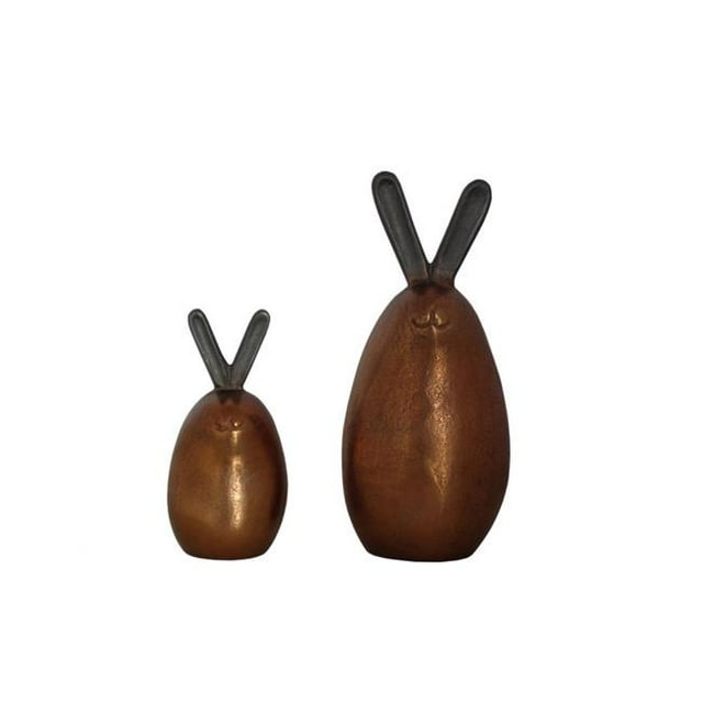 Lapins en Bronze&44; Cuivre - Lot de 2