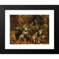 thumbnail image 2 of Simon de Vos 14x11 Black Modern Framed Museum Art Print Titled - The Birth of the Virgin, 2 of 5