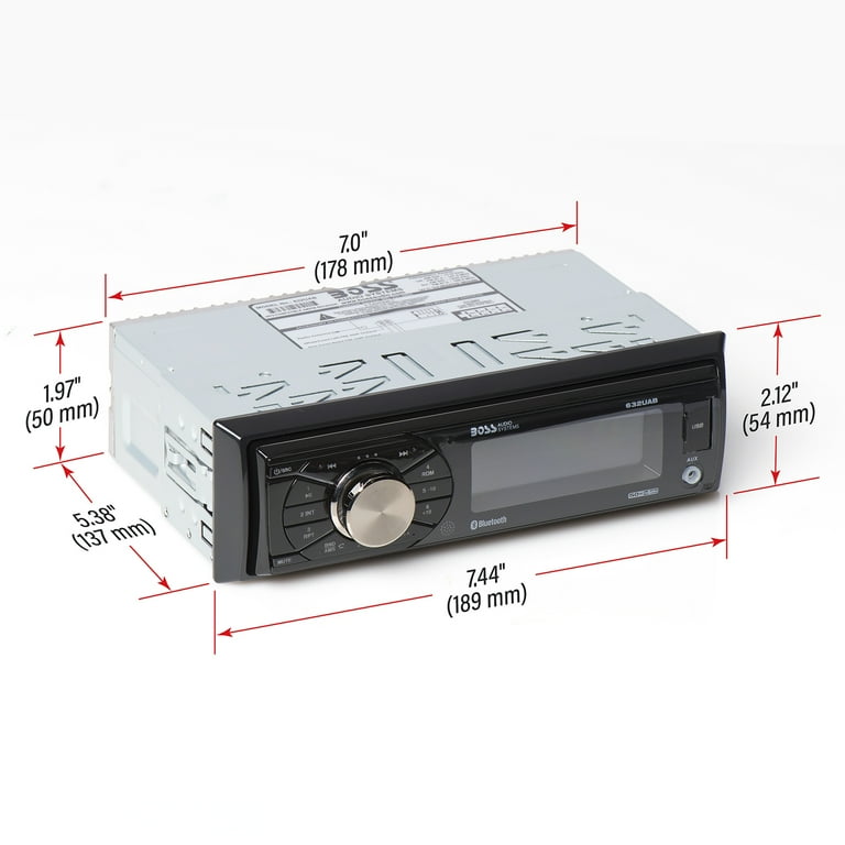 Free Shipping! Boss Audio Systems 632UAB Single Din Bluetooth Car
