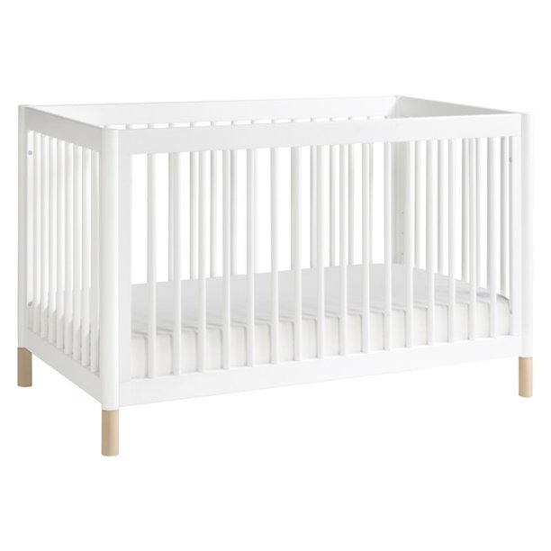 Gelato 4in1 Convertible Crib with Toddler Bed Conversion Kit in White