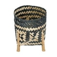 thumbnail image 4 of Cesta tejida a mano de bambú estilo norte de Europa para decoración del hogar., 4 of 14