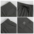 thumbnail image 7 of Gaukiv Athletic Shorts for Men Quick Dry 4 Pocket Cargo Shorts Drawstring Waist Sport Bottoms for Gym Running Dark Gray 2XL, 7 of 7
