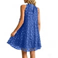 thumbnail image 6 of ClodeEU Women's Halter Neck Lace Mini Dress,Sleeveless A Line Flare Cocktail Dress Blue,Women's Plus L, 6 of 7