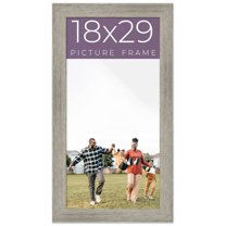 18x29 Frame Grey Real Wood Picture Frame Width 1.5 Inches | Interior Frame Depth 0.5 Inches | Barn