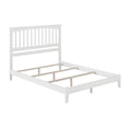 thumbnail image 2 of Mission Queen Solid Wood Foundation Bed in White, 2 of 9