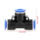 thumbnail image 4 of 10 Piezas 10mm 3/8 T Estilo Un Toque Conexiones Empuje el Conector Neumático Línea de Aire Conexiones Rápidas Unbranded GS03526, 4 of 7