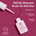 thumbnail image 2 of DIGI by Glamnetic Brush-On Nail Glue for Artificial Press-On Nails - Clear, 2 of 10