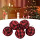 thumbnail image 4 of Adornos De Bolas De Navidad De 2,76 Pulgadas, Bolas De Decoración De árbol De Navidad Con Luz De Regalo, 6 Uds. Para Sala De Estar ANGGREK Cheque rojo y negro, 4 of 8