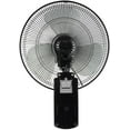 Wall Mounted Fan Oscillating 16 Inch 3 Speed Remote Control Indoor