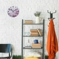 thumbnail image 4 of GZHJMY Wall Clock Round Funny Water Flamingo Battery Operated Silent Non Ticking Decorative Home Office School Decor Dual Use Art Clock (Butterfly), 4 of 5