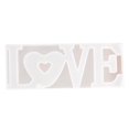 thumbnail image 3 of Molde de silicona transparente para manualidades con la palabra "LOVE" (amor) - Molde para hacer joyas de resina epoxi - Herramienta para colgantes 21.5x8.3x2.3CM, 3 of 9