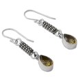 thumbnail image 2 of NOVICA Artisan Handcrafted Citrine Dangle Earrings Sterling Silver Yellow India Birthstone [2 in L x 0.2 in W x 0.2 in D] ' Whirligig', 2 of 7