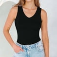 thumbnail image 6 of Tank Tops for Women Women Casual Round Neck Solid Color Pullover Fitness Sports Sleeveless T Shirt Blouse Top Black XXL, 6 of 9