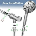 thumbnail image 5 of Duklik Filtered Shower Head with Handheld, High Pressure 10 Spray Mode Chrome Detachable Showerhead with Water Softener Beads for Hard Water -Remove Chlorine(Model: 14896), 5 of 8