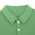 thumbnail image 4 of pstuiky Camisa de manga corta para hombre, Camiseta de manga corta con cuello redondo y botones a la moda para hombre, informal, transpirable y a juego con el color camisetas de hombre l, 4 of 5