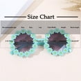 thumbnail image 3 of Frwgonr Sunglasses for Kids Round Flower Cute Glasses UV Protection Children Girl Boy White, Size 2T-12, 3 of 3